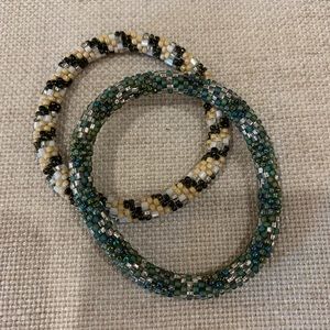 Handmade Nepal Glass Beaded Bracelets